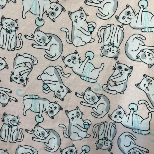 Pillow Talk Pink Cat Print Sleep Shirt – Size XL NWT White