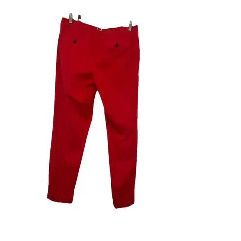Talbots  Woman’s Bright Red The Weekend Chino Ankle Pant In Size 6 Holiday Career