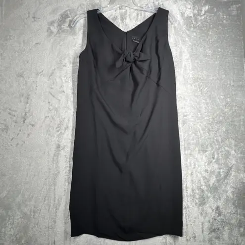 Hatch Dress Womens 6 (2) Black Tie Detail The Reid Dress Neutral Minimalist Size undefined