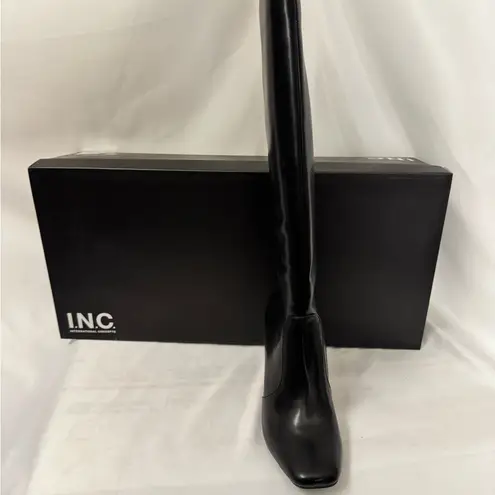INC International Concepts Black Stiletto Heeled Boots Size 10