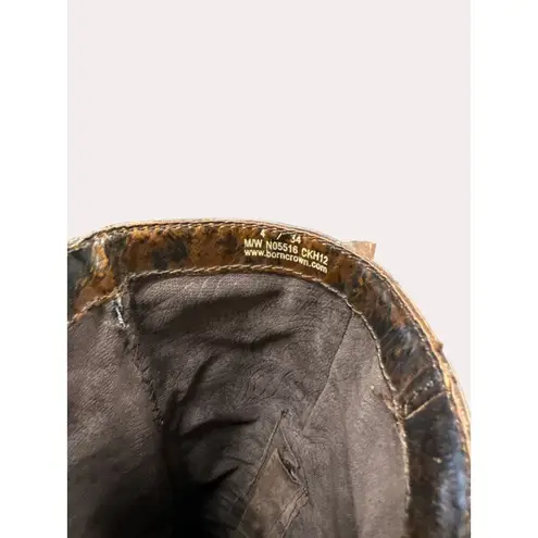 Born Crown women’s brown leather equestrian below knee boots 4/34 SKU 6168 Size undefined