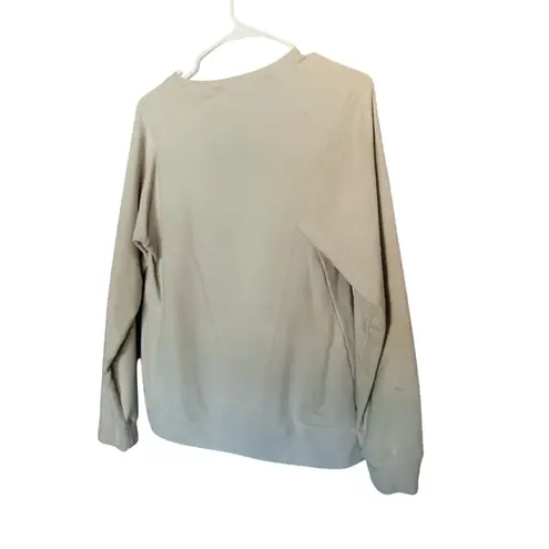 Sheshow Cream White Black IDK IDC IDGAF Block Letters Long Sleeve Sweatshirt M