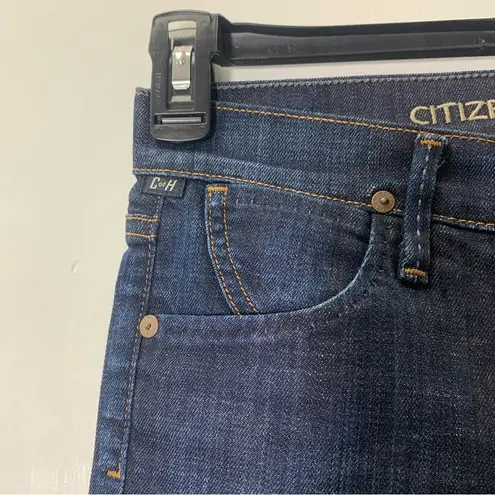 Citizens of Humanity Dani Cropped Straight Leg Cuffed Blue Jeans Size 25