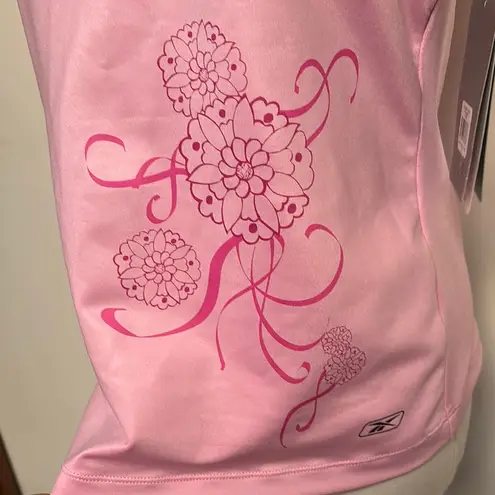 RBX Pink Fitted Tank Top with Decorative Design Size M