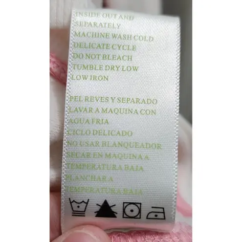 Love Tree By  Sweatshirt Pullover Pink Contrast Stitching‎ Comfy Casual L