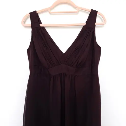 Y2K Womens Babydoll Dress Size 8 Brown Midi Formal 90s Whimsigoth Forest Fairy