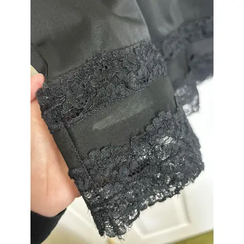 VTG 50s Lucite Kayser Black Nylon Slip Skirt Dark Romantic Whimsigoth Size S/M