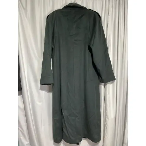 Vintage John Weitzman Men's Overcoat Wool Blend Made in Poland Black Size 8