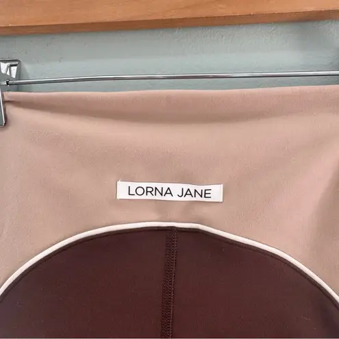 Lorna Jane Rainbow Splice No Ride Booty Pocket Bike Shorts NWT