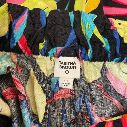 Women’s Tabitha Brown for Target black floral wide leg pants XS