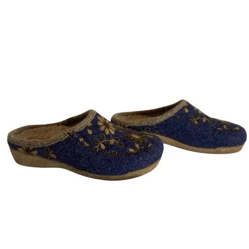 Taos Woolderness Clogs Wool Blue Size 38 - Image 2