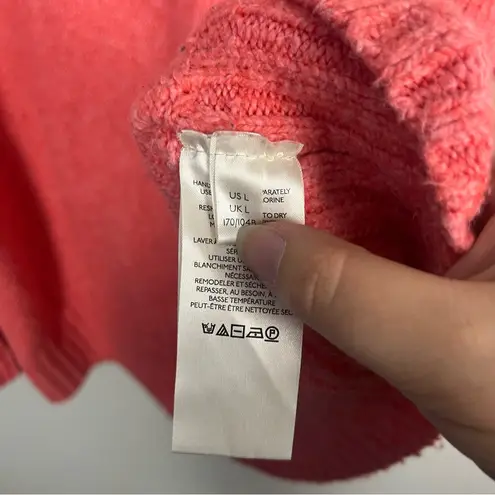 Free People  Brookside Tunic Sweater in Pink Lightning Oversized Boho Sz Large thumbnail 7