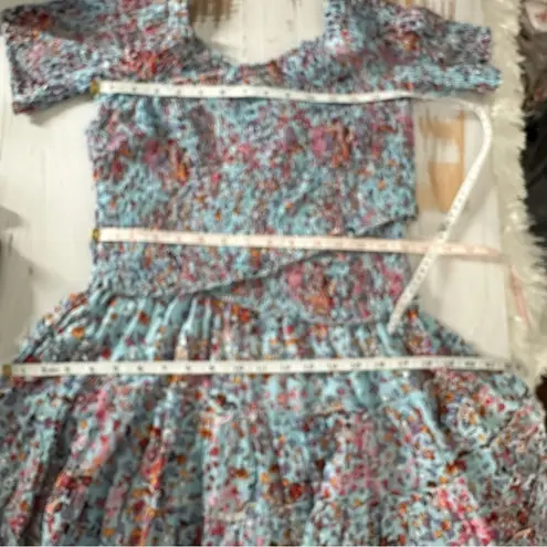 Poupette St. Barth Soledad Off Shoulder Mini Dress Size Large Sky Blue Murrina