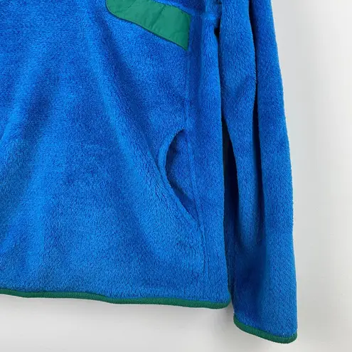 Patagonia  Pull Over Fleece Blue w/ Green Accents  - Women’s Small