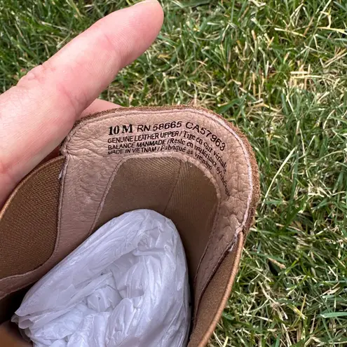 Caslon Willa Tan Suede Wedge Ankle Bootie NEW Womens 10 Water Resistant 3" Heel