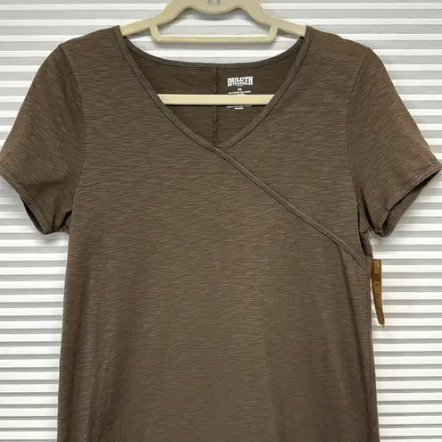 Duluth Trading Co. NWT Brown To ‘n’ Flow Short Sleeve Jersey Dress Size XS