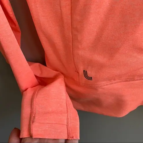 Lole Essential Zip Up Running Jacket Coral Orange Size Medium