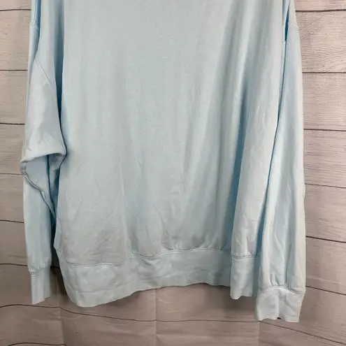 Nike  Womens size 3X Club Fleece Crewneck Sweatshirt cz3373-457 Light Blue