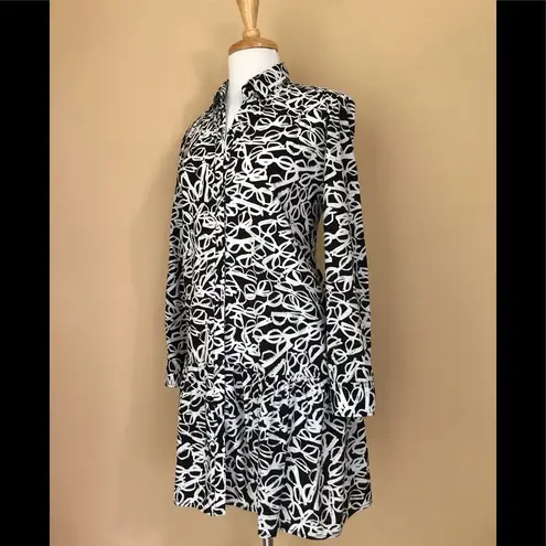 Kate Spade  Black/White Sunglasses Shirt Dress Sz M