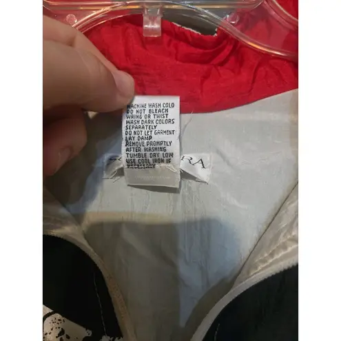 Sunterra Petite‎ Geometric Abstract Windbreaker, Women's Medium Jacket, Vintage White Size undefined