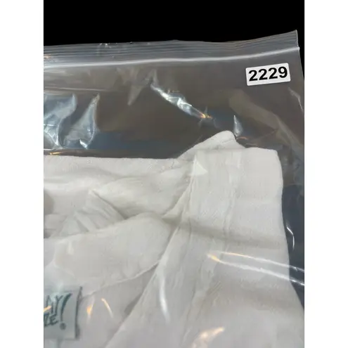 Oh My Gauze 2X White 100% Cotton Crinkle Gauze Knit Top Women’s Lagenlook