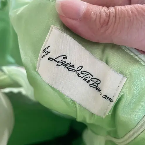 Light In The Box NWT Lime Green Formal Gown Dress Cut Out Waist 26W 3X - Image 8