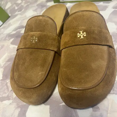 Tory Burch  Brown Suede Mules