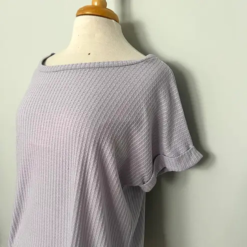 BiBi Lavender Lilac Light Purple Oversized Top