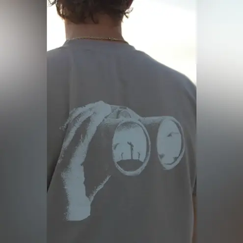 NWT GOD WORK Women’s/Mens Oversized Drop Shoulder Graphic Worship Tee Gray Size L