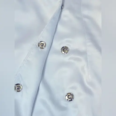 NWOT More to Come Shanelle Blazer Fringe Dress in White, size M White Size M