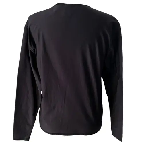 Polartec Black Long Sleeve Insulated Winter Performance Base Layer ~ Size LARGE