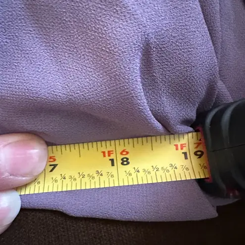 Lulus Lavender NWT Evening Maxi Tie Straps Gown.V Neck Low Cut Sz L Zip In Back. Purple Size L