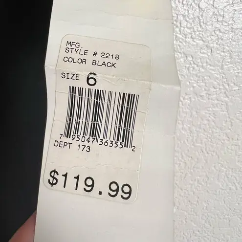 Alex Evenings Black Satin Straight Neck Column Maxi Formal Gown Size 6