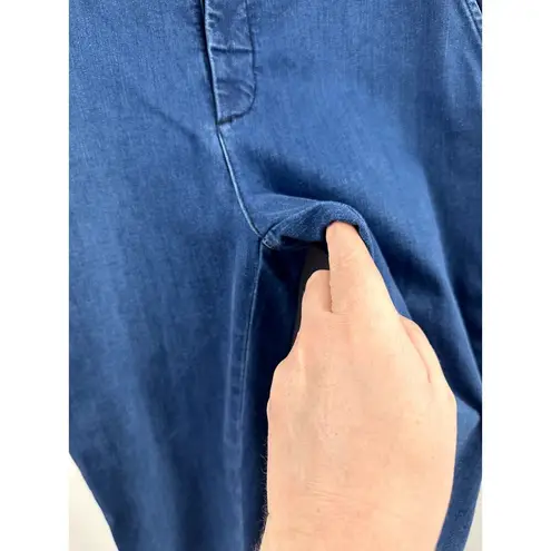 Frank & Eileen WICKLOW ITALIAN STRETCH DENIM CROPPED RAW EDGE Chino JEANS 12