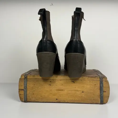 Cubanas Suede Wedge Chelsea Boots Brown Size 9 EU 40