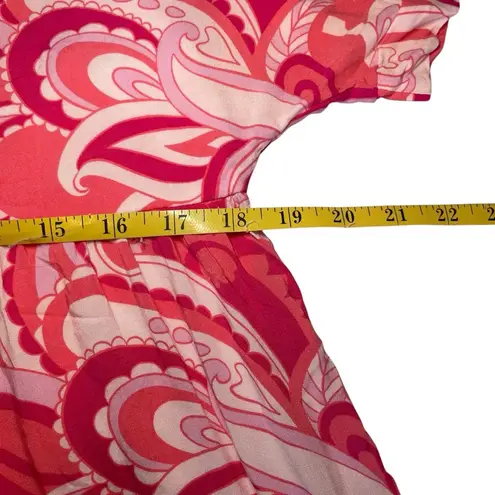 Emily Wonder Try To Resist Babydoll Dress Calypso Large Pink Coral Lined Beach