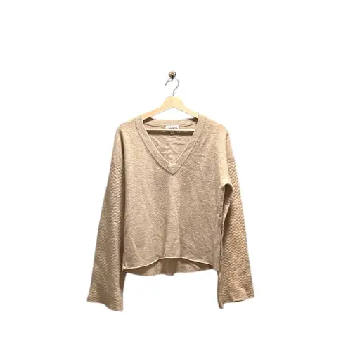 Feel the Piece Terre Jacobs Alpaca Blend Bell Sleeve Sweater Beige Size M/L Cozy