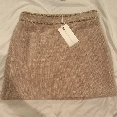 Endless Rose Chain-Trimmed High Waisted Mini Skirt