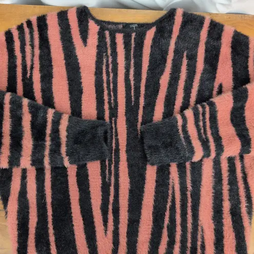 Tahari Ladies' Teddy Fuzzy Zebra Stripe Sweater