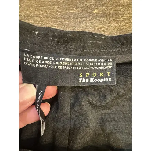 The Kooples Dress Womens Size 36 Sport Zip Front Short Sleeve Leather Contrast