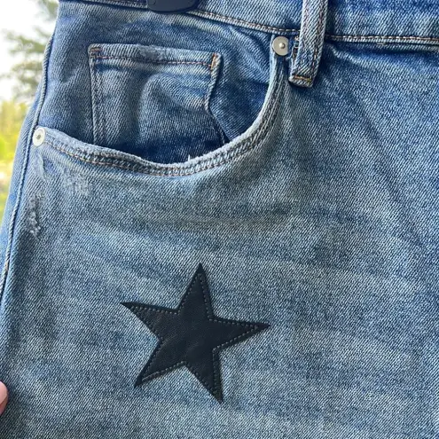 BLANK NYC Blank‎ NYC Blue Jeans with Black Star Accents