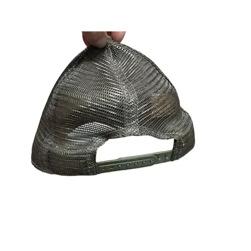 prAna Patterned Trucker Hat Olive Green Brown Mesh Back Adjustable Cap