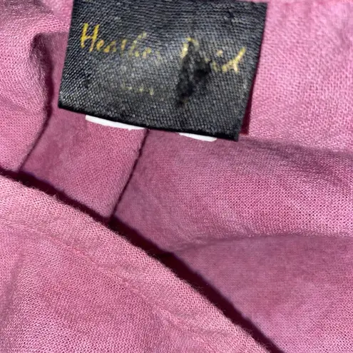Hand dyed hand painted handmade boho Lagenlook blouse by Heather Reid Clothing Pink Size L