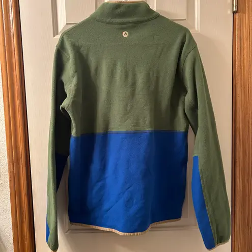 Marmot Rocklin 1/2 Zip Fleece Pullover Size Medium Foliage Dark Azure