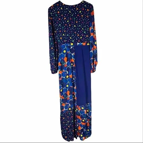 STAUD Vague Patchwork Maxi Dress Size 6