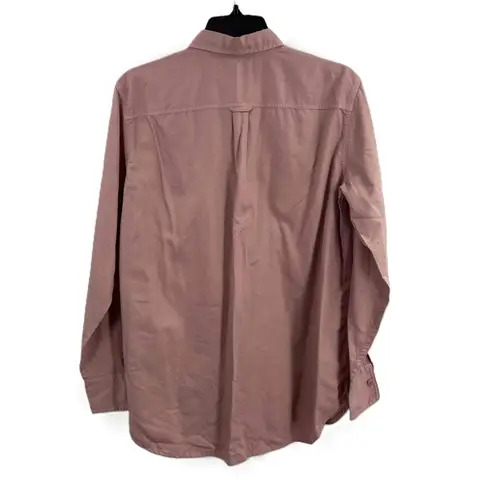 J.Crew Dusty Pink Long Sleeve Button Up Collared Front Pockets Womens Small