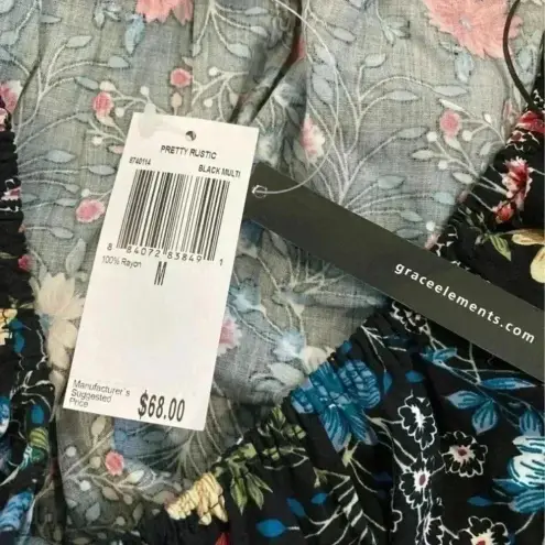 Grace Elements ⭐️ New with tags  pretty rustic floral blouse with flared sleeves - Image 6