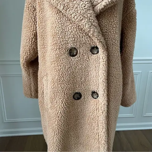 Jayley Mocha Faux Shearling Coat OSFM