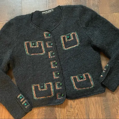 Handknit sweater, mohair/wool blend Size undefined