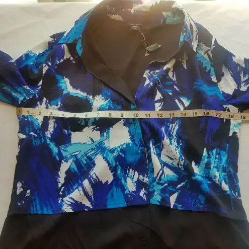 Attention Blouse Sz Small Long Sleeve Work Office Wear Retro Indie Y2K 90's